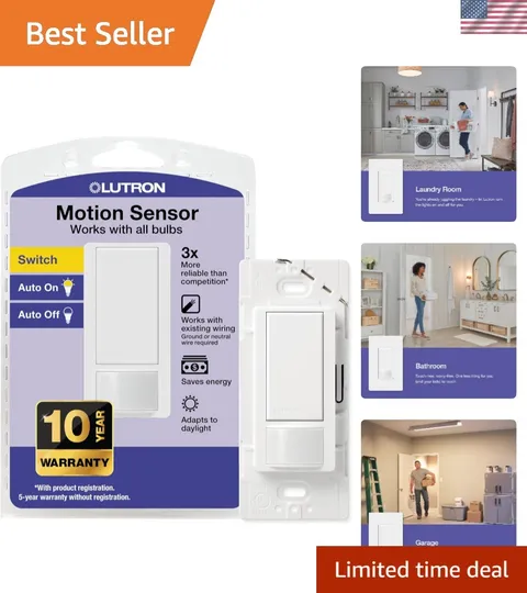 Energy-Saving Maestro Motion Sensor Switch - Smart Auto Lighting for Any Bulbs