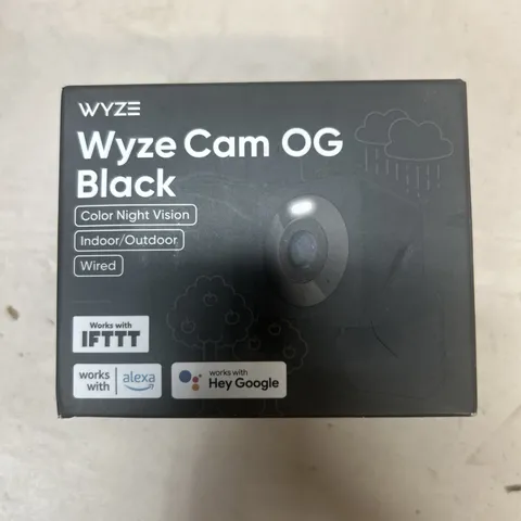 Wyze Cam OG Black 1080p Security Camera - New Sealed - Indoor/Outdoor Wired