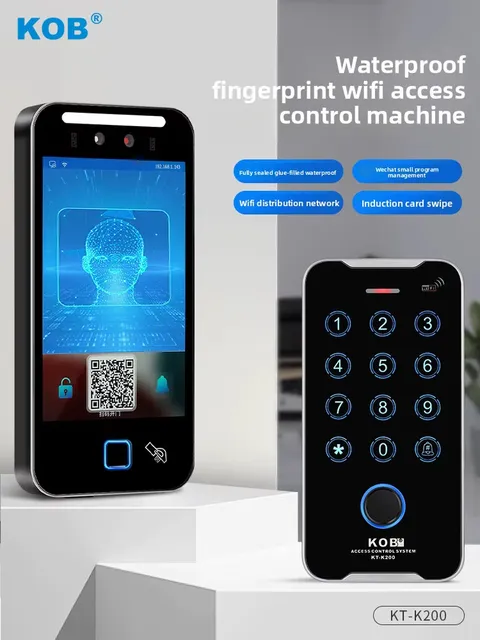 outdoor waterproof fingerprint access control machine metal facial recognition a