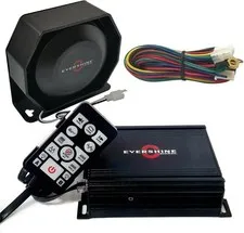 12V/24V Police Siren Amplifier Horn Kit with 118~125dB Flat Speaker 100W Heav...