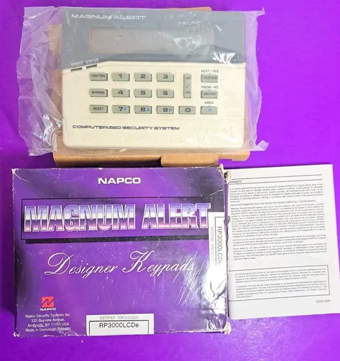 NAPCO RP3000LCDe Intrusion System Keypads,5-7/8" W,LCD
