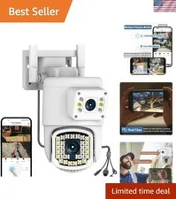 Comprehensive 355° View PTZ Security Camera with Night Vision & 2-Way Audio