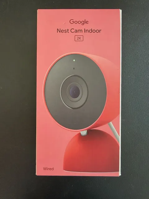 Google Nest Cam Indoor (Wired, 2nd Gen) - Indoor Security Camera with 2k Video