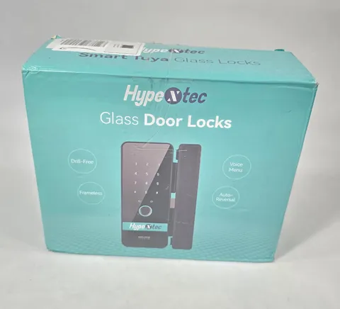 HypeXtec Smart Glass Door Lock GLEB19 WiFi Fingerprint Keypad RFID Tuya App