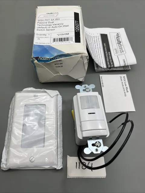 Acuity Controls WSX PDT SA WH WALL SENSOR SWITCH DUAL TECH Auto-on/Vacancy New