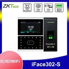 ZKTeco iFace302-S Face Fingerprint Identification Time Attendance Access Control