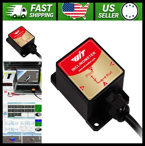 9-Axis IMU Accelerometer Inclinometer Gyroscope Digital Compass IP67