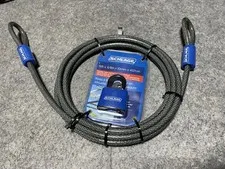 1x schlage model 994862 Pad Lock And 15’ Cable Security Equipment Tie Down Keys