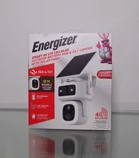 Energizer Smart Security Camera with Solar Panel 2K Outdoor Wireless No WiFi Req