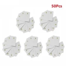 50Pcs ISO7816 Contact SLE 4442 Chip PVC Smart White IC Cards For Rental c