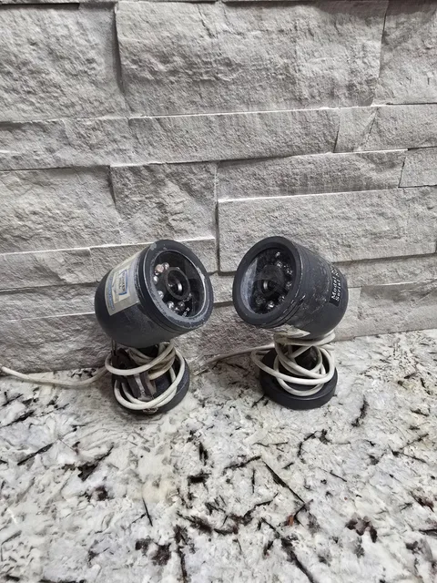 Bunker Hill 95914 Pair of 2 Security Cameras Color Untested As Is