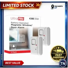 Personal Security Window & Door Alarms, 2-Pack - Wireless 120 dB Alert System
