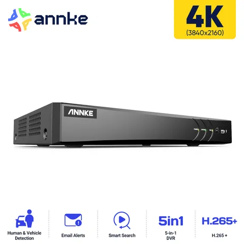 ANNKE 8CH 4K 8MP 5IN1 DVR CCTV Security System Digtial Video Recorder AI Detect