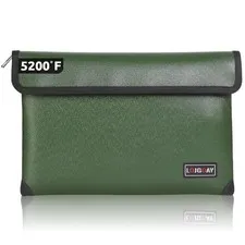 LOJGOAY Fireproof Document Bag - with 5200°F Heat Insulated, Waterproof Firep...