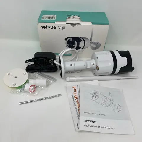 NETVUE Vigil Outdoor Security Camera Black Model NI-1901 DC 12V / 1A