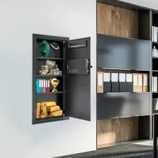 14.57* 3.94* 31.5in Steel Wall-mounted Safe, Safe With Keys, Hidden Wall Safe