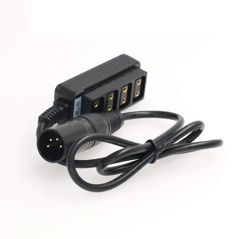 Anton-Bauer Battery 4 Pin XLR to 4 Port D tap P Tap Splitter Cable for ARRI R...