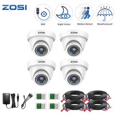 ZOSI 1080p HD Security Dome Camera Outdoor for Home Surveillance System IR-Cut