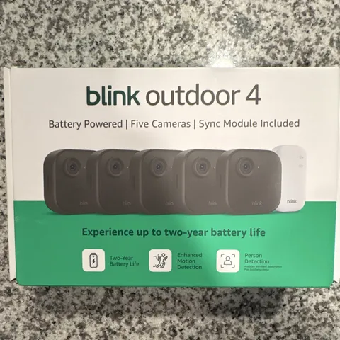 Blink Outdoor 4 Wireless Wi-Fi 1080p 5-Cam System w/ Sync Module, Alexa