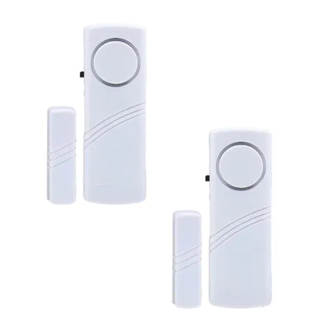 2 Pack Window Door Alarm System - No Batteries for Home, Safety, Pool, Garage...