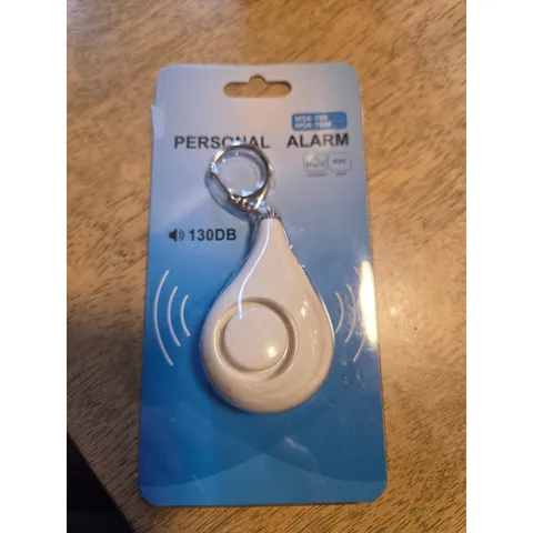 Personal Safety Alarm 130dB Keychain SOS Emergency Device White MSA-780 NEW