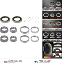 2 Sets L68149 L44649 Trailer Axle Bearing Kit | Boat Trailer Bearing Kit, Fit...