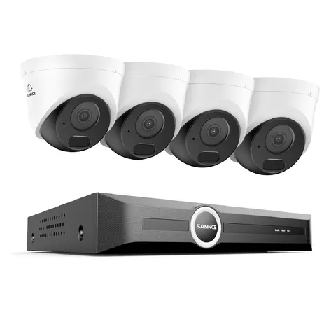 SANNCE 8CH 6MP NVR Outdoor 3MP POE Security IP Camera System Audio Recording IR