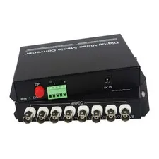 8CH Video Data Fiber Optical Converter Transmitter Receiver Servelliance system