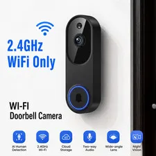Wireless Video Doorbell Camera AI Human Detection 2 Way Audio Night Vision 2.4G