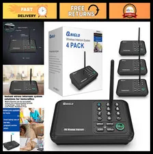 Wireless Intercom System for Home & Office - 5280ft Long Range, Two-Way Communic