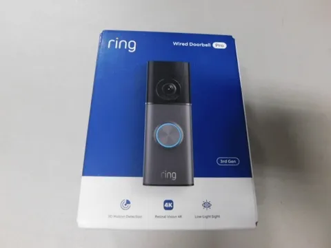 Ring - Wired Doorbell Pro (3rd Gen) Retinal 4K for ultra-clear video, 10x Zoom