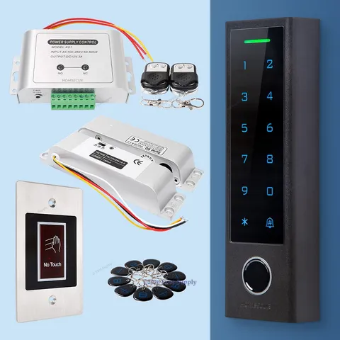 HOMSECUR Weatherproof IP66 APP WIFI Fingerprint PIN Access Control Touch Keypad