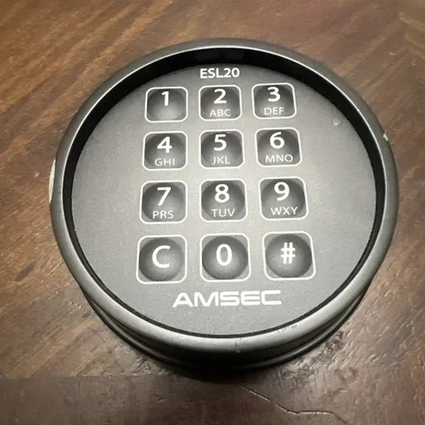 Amsec ESL20  Electronic Keypad Only No Lock Black
