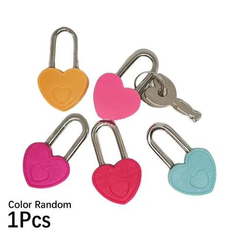 Diary Lock with Key Security Padlock Travel Luggage Locks Stationery RANDOM G4X6