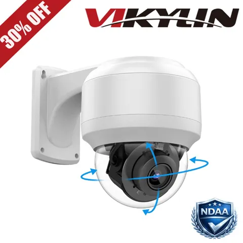 Vikylin 4K 8MP 5X Optical Zoom PoE Security Speed PTZ IP Camera Outdoor ONVIF