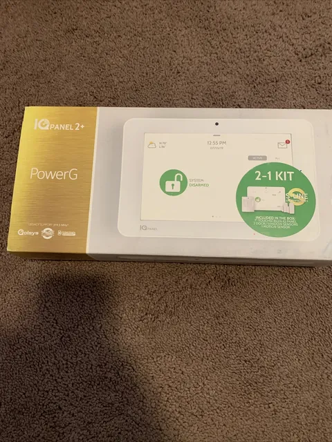 Qolsys Home alarm kit QK9201-AK2C-840 IQ Panel 2 Plus Verizon LTE Encrypted 2-1