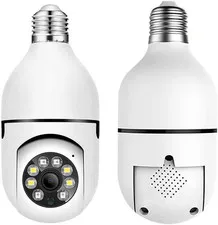 Light Bulb Security Camera 2.4Ghz Wifi Outdoor - HD 1080P Wireless Light-Bulb Se