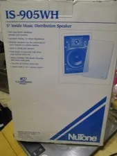 NuTone IS-905WH 5in Inside Music Distribution Speaker NEW SEALED BOX