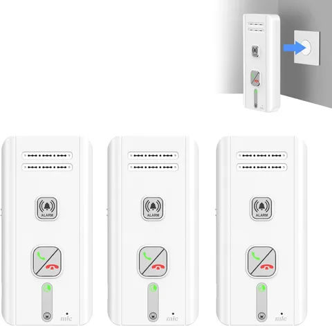 2 Way Intercom for Home, Portable Wireless Intercom System for House with 5 Leve