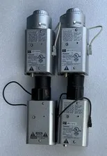 Lot of 4 Panasonic WV-CP504 SD5 CCTV Box Cameras w/ Fujinon Lenses &WV-LZA61/2S