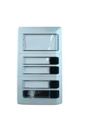 Bticino sm404 1000 line pushbutton 4 buttons 1 plate (ground)