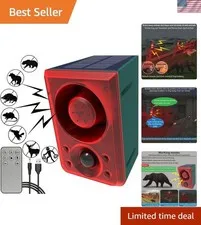 Eco-Friendly Solar Motion Alarm with Remote Control - 26ft Range Security System