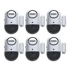 Door Alarms for Kids Safety, 6 Pack 120dB Pool Alarm Sensor for Doors and Win...