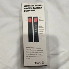 Wireless Signal Hidden Camera Detector, Wireless, Indoor Only, Black
