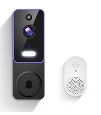 Smart Video Doorbell Camera, AI Human Detection, Live View, 2-Way Audio, Door