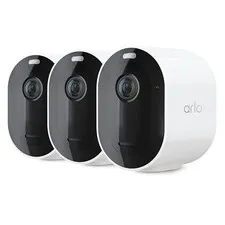 ARLO PRO SECURITY CAMERA 2K HDR VMC4060A, 3 CAMERAS WIRELESS, 3 CAMERAS WHITE