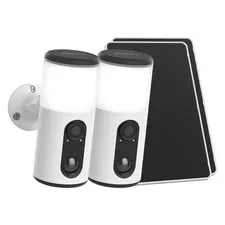 Solar WiFi Security Camera 3MP Color Night Vision PIR Motion Alert Weatherproof