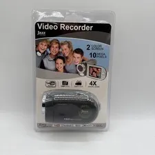 Jazz 10MP 1.8in LCD Flip Camcorder Digital Camera  Platinum Jazz HDV504