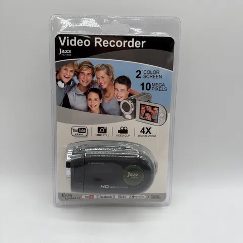 Jazz 10MP 1.8in LCD Flip Camcorder Digital Camera  Platinum Jazz HDV504
