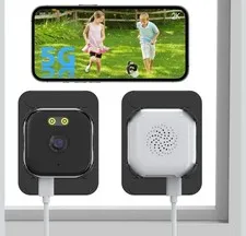 2Pack 3MP 2K Window/Security Camera 2.4 & 5GHz WIFI  w/ChroMax AI Night Vision